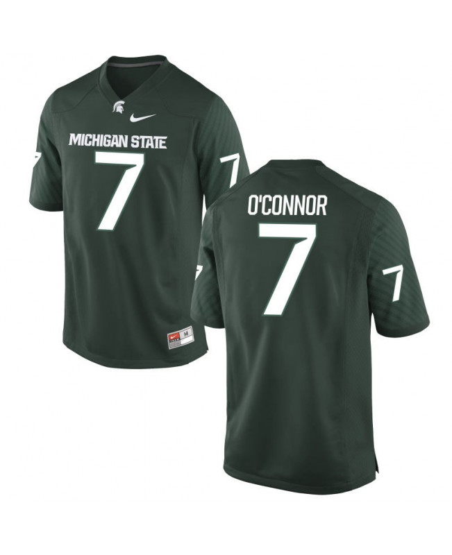 Women's Michigan State Spartans #7 Tyler O'Connor NCAA Nike Authentic Green College Stitched Football Jersey UC41I62YR